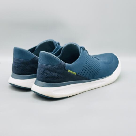 Kizik Shoes Mens 15 Blue Knit Lima Slip On Mesh Hands Free Walking Sneakers - Picture 9 of 12